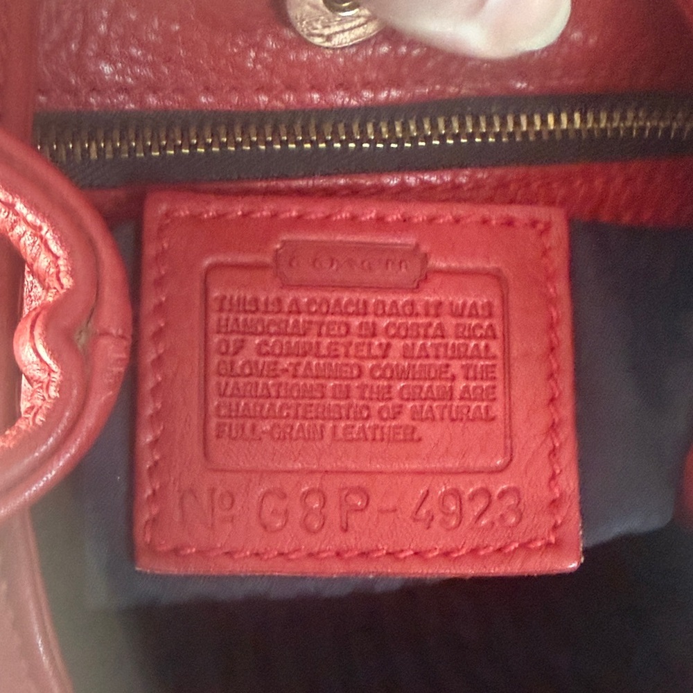 Coach Sonoma Red Leather Crossbody / Convertible  Bag - Picture 5 of 8